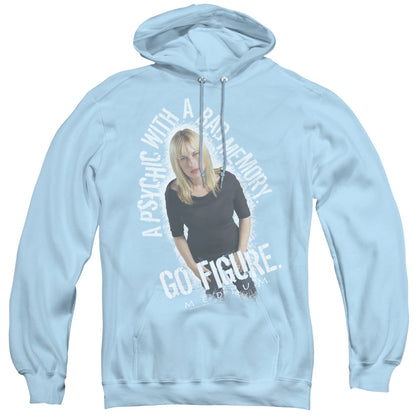 Medium Go Figure Mens Hoodie Light Blue Officially Licensed