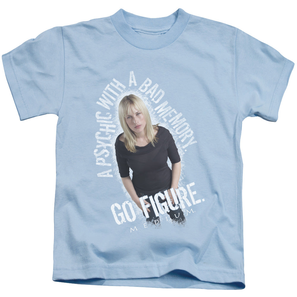 Medium Go Figure Juvenile Kids Youth T Shirt Light Blue Officially Licensed