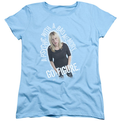 Medium Go Figure Womens T Shirt Light Blue Officially Licensed