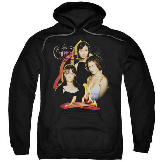 Charmed Original Three Mens Hoodie Black Officially Licensed