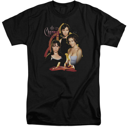 Charmed Original Three Mens Tall T Shirt Black Officially Licensed