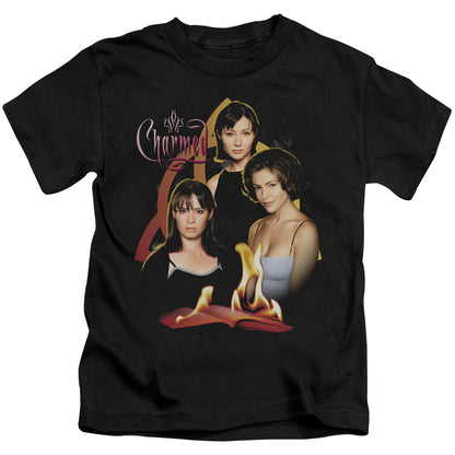 Charmed Original Three Juvenile Kids Youth T Shirt Black Officially Licensed