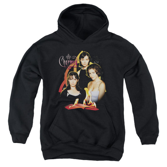 Charmed Original Three Kids Youth Hoodie Black Officially Licensed