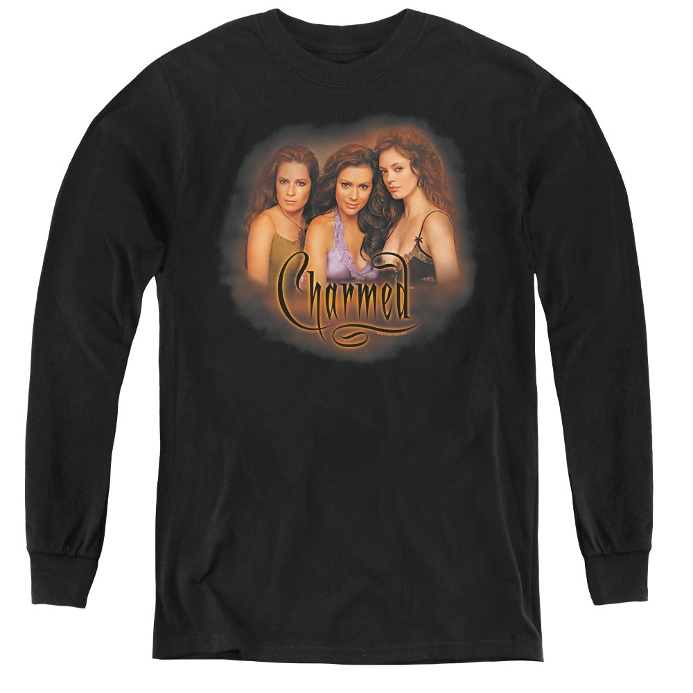 Charmed Okin Long Sleeve Kids Youth T Shirt Black Officially Licensed