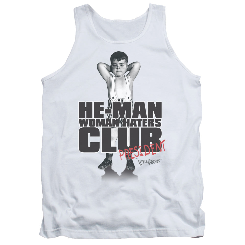 Little Rascals Club President Mens Tank Top Shirt White