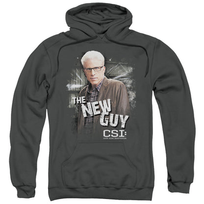Csi The New Guy Mens Hoodie Charcoal Officially Licensed