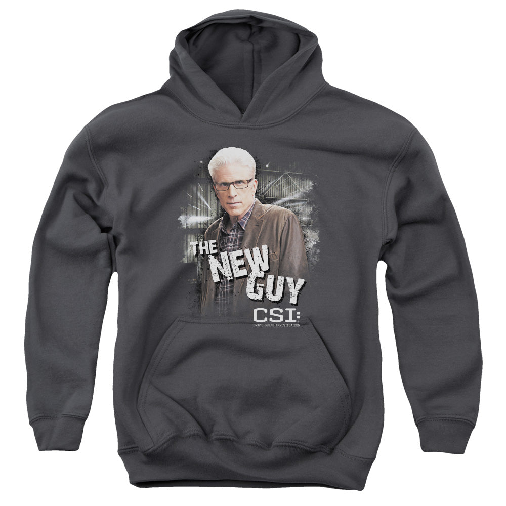 Csi the New Guy Kids Youth Hoodie Charcoal Officially Licensed