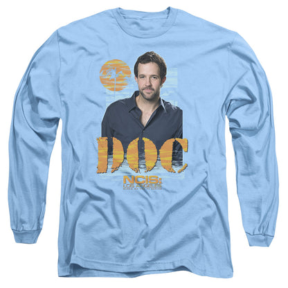 Ncis La Doc Mens Long Sleeve Shirt Carolina Blue Officially Licensed