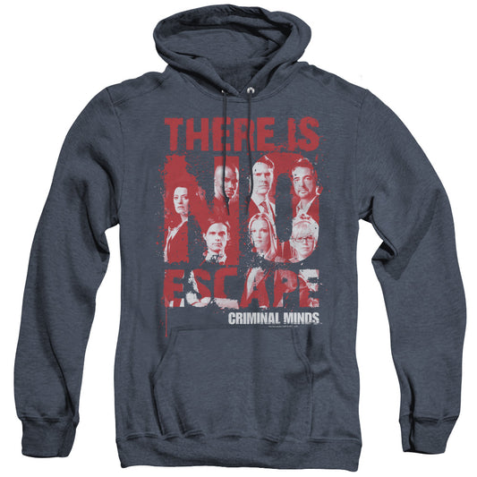 Criminal Minds No Escape Heather Mens Hoodie Navy Officially Licensed