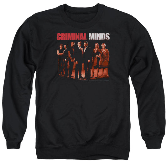 Criminal Minds The Crew Mens Crewneck Sweatshirt Black Officially Licensed
