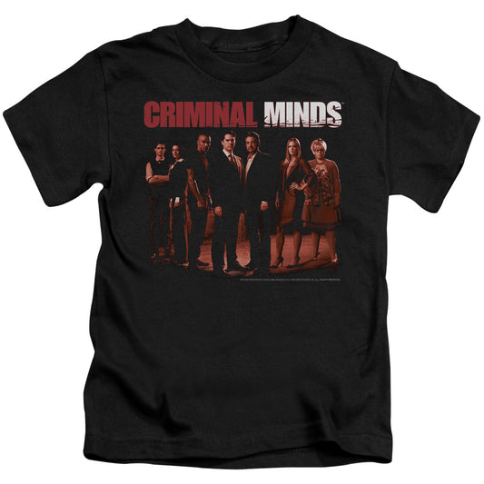 Criminal Minds the Crew Juvenile Kids Youth T Shirt Black Officially Licensed
