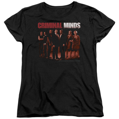 Criminal Minds the Crew Womens T Shirt Black Officially Licensed