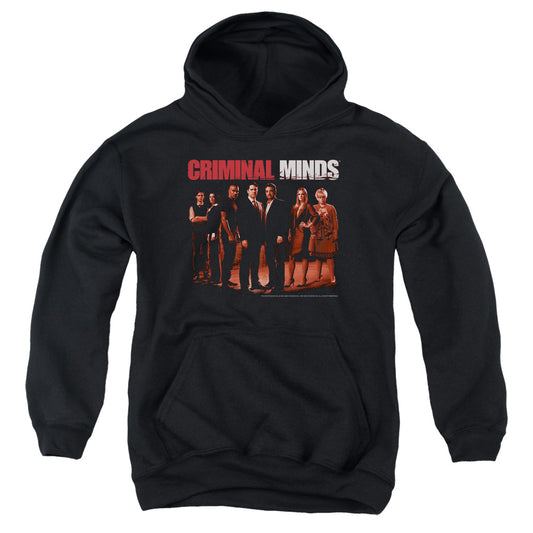 Criminal Minds the Crew Kids Youth Hoodie Black Officially Licensed