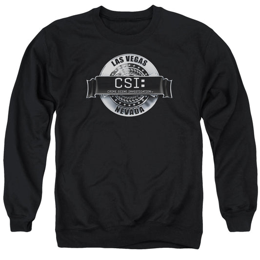 Csi Rendered Logo Mens Crewneck Sweatshirt Black Officially Licensed