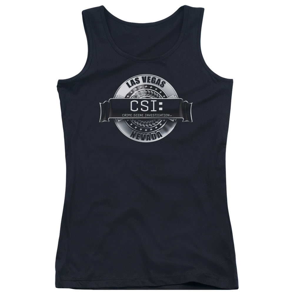 Csi Rendered Logo Womens Tank Top Shirt Black