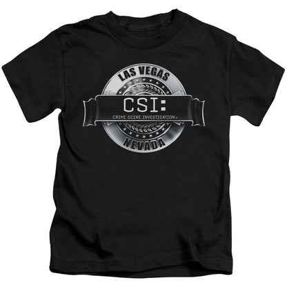 Csi Rendered Logo Juvenile Kids Youth T Shirt Black Officially Licensed