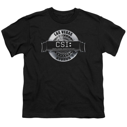 Csi Rendered Logo Kids Youth T Shirt Black Officially Licensed