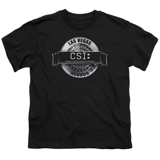 Csi Rendered Logo Kids Youth T Shirt Black Officially Licensed