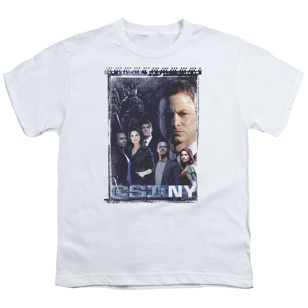 Csi Ny Watchful Eye Kids Youth T Shirt White Officially Licensed