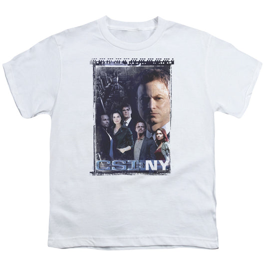 Csi Ny Watchful Eye Kids Youth T Shirt White Officially Licensed