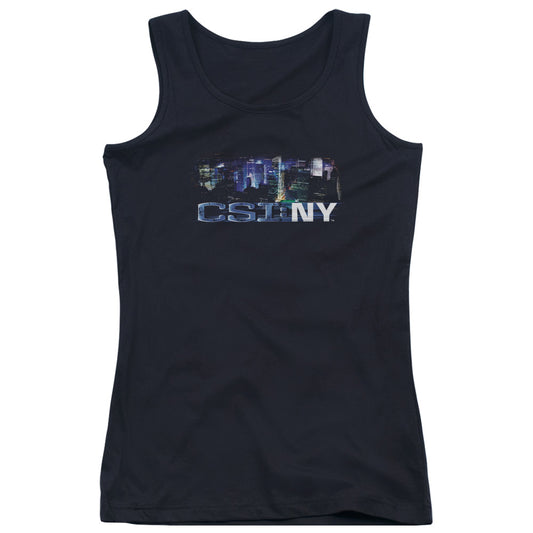 Csi Ny Never Rests Womens Tank Top Shirt Black