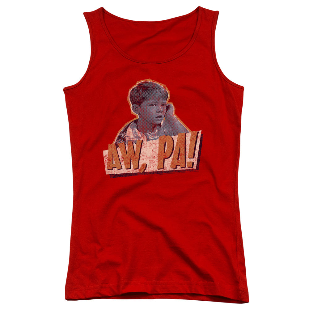 Andy Griffith Aw Pa Womens Tank Top Shirt Red