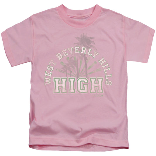 90210 West Beverly Hills High Juvenile Kids Youth T Shirt Pink