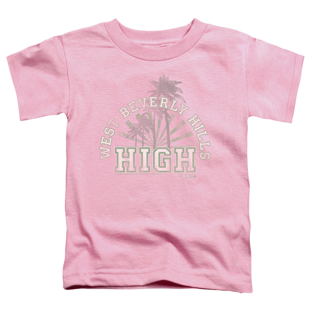 90210 West Beverly Hills High Toddler Kids Youth T Shirt Pink