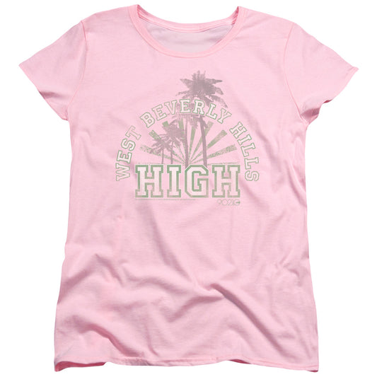 90210 West Beverly Hills High Womens T Shirt Pink