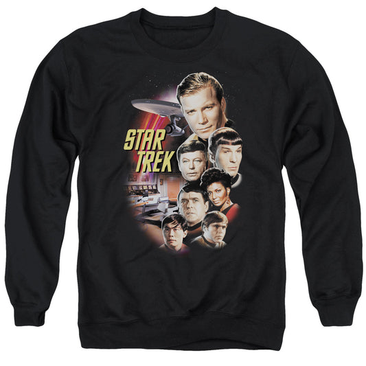 Star Trek Original the Classic Crew Mens Crewneck Sweatshirt Black