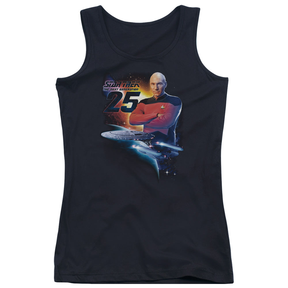 Star Trek Tng 25 Womens Tank Top Shirt Black