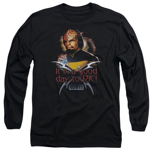 Star Trek Good Day To Die Mens Long Sleeve Shirt Black Officially Licensed Officially Licensed