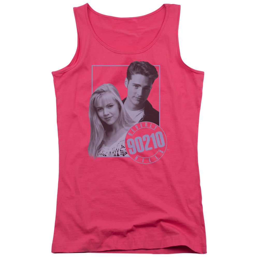 90210 Brandon & Kelly Womens Tank Top Shirt Hot Pink