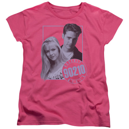 90210 Brandon & Kelly Womens T Shirt Hot Pink