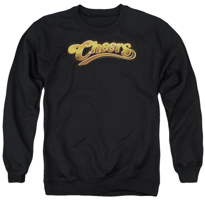 Cheers Cheers Logo Mens Crewneck Sweatshirt Black Officially Licensed