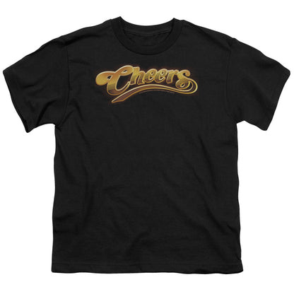 Cheers Cheers Logo Kids Youth T Shirt Black Officially Licensed
