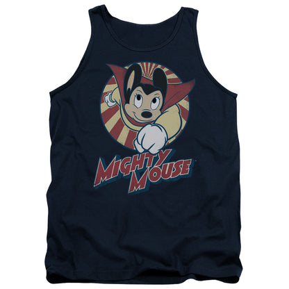 Mighty Mouse The One The Only Mens Tank Top Shirt Navy Officially Licensed