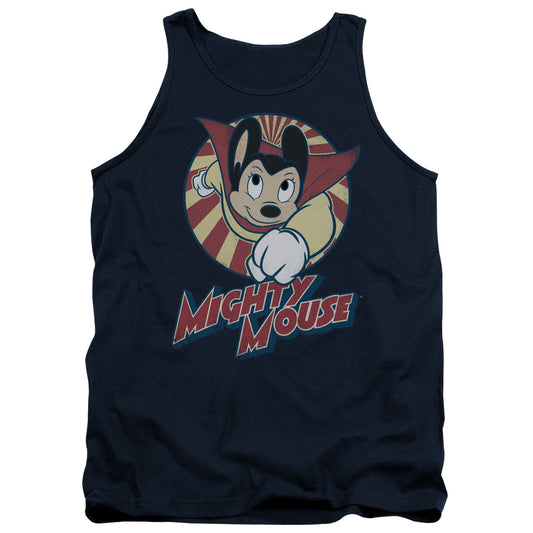 Mighty Mouse The One The Only Mens Tank Top Shirt Navy Officially Licensed