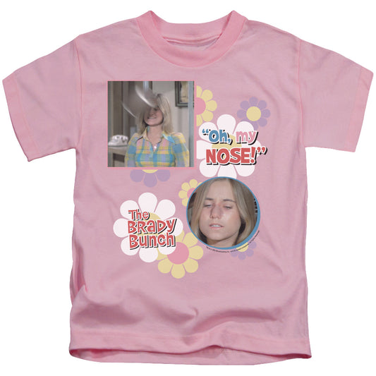 Brady Bunch Oh, My Nose! Juvenile Kids Youth T Shirt Pink Officially Licensed