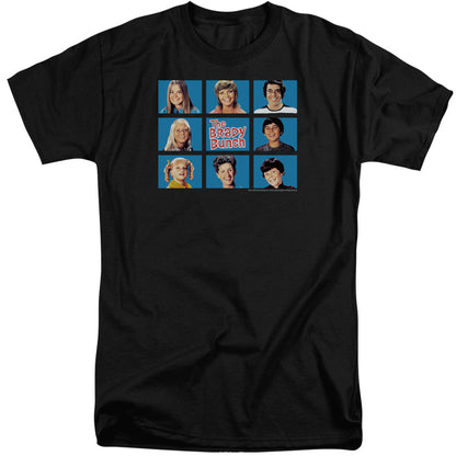 Brady Bunch Framed Mens Tall T Shirt Black Officially Licensed