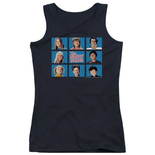 Brady Bunch Framed Womens Tank Top Shirt Black