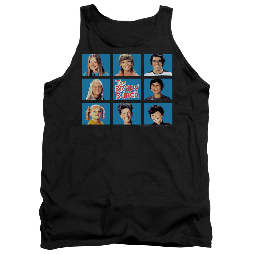 Brady Bunch Framed Mens Tank Top Shirt Black