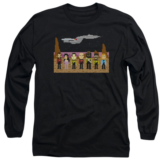 Star Trek Tng Trexel Crew Mens Long Sleeve Shirt Black Officially Licensed Officially Licensed