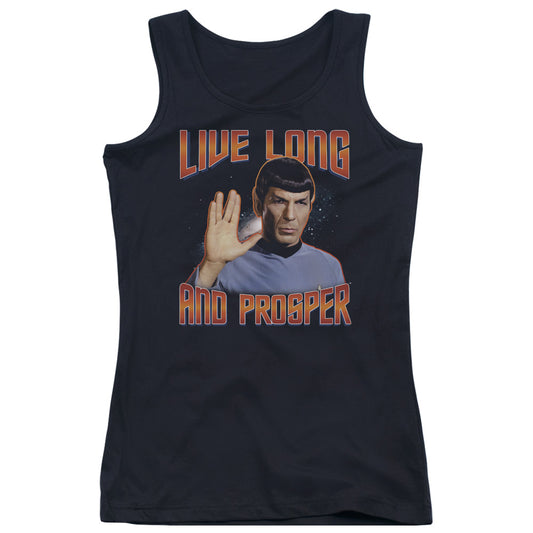 St Original Live Long and Prosper Womens Tank Top Shirt Black