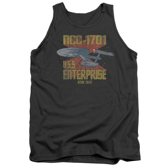 Star Trek Ncc1701 Mens Tank Top Shirt Charcoal