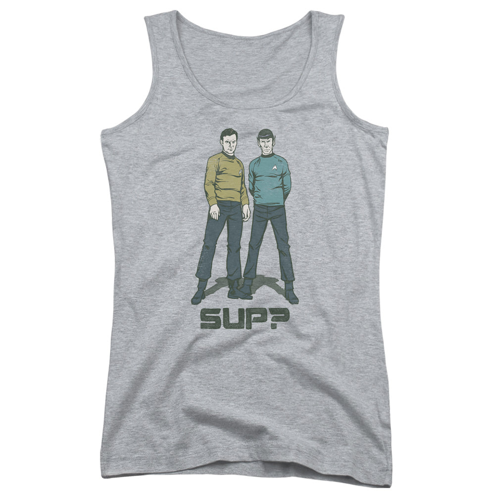 Star Trek Sup Womens Tank Top Shirt Athletic Heather