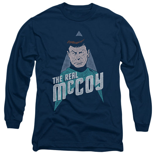 Star Trek The Real Mccoy Mens Long Sleeve Shirt Navy Officially Licensed Officially Licensed