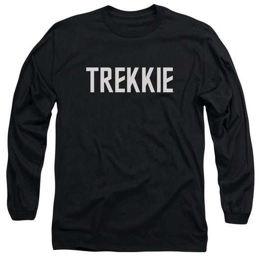 Star Trek Trekkie Mens Long Sleeve Shirt Black Officially Licensed
