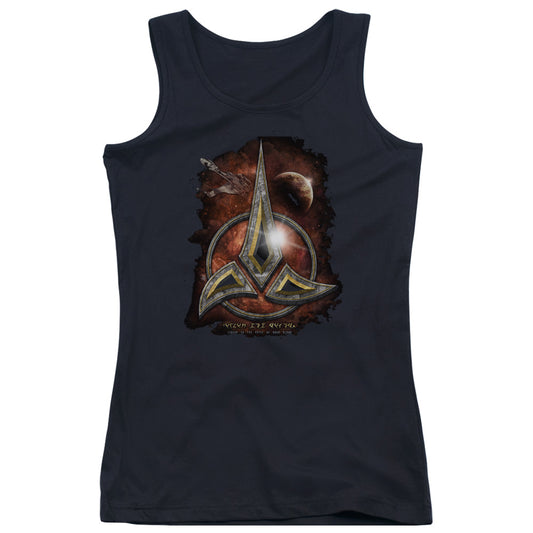 Star Trek Klingon Crest Womens Tank Top Shirt Black