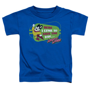Mighty Mouse Here I Come Toddler Kids Youth T Shirt Royal Blue